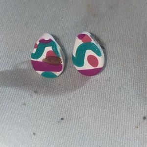Hypoallergenic polymer clay earrings